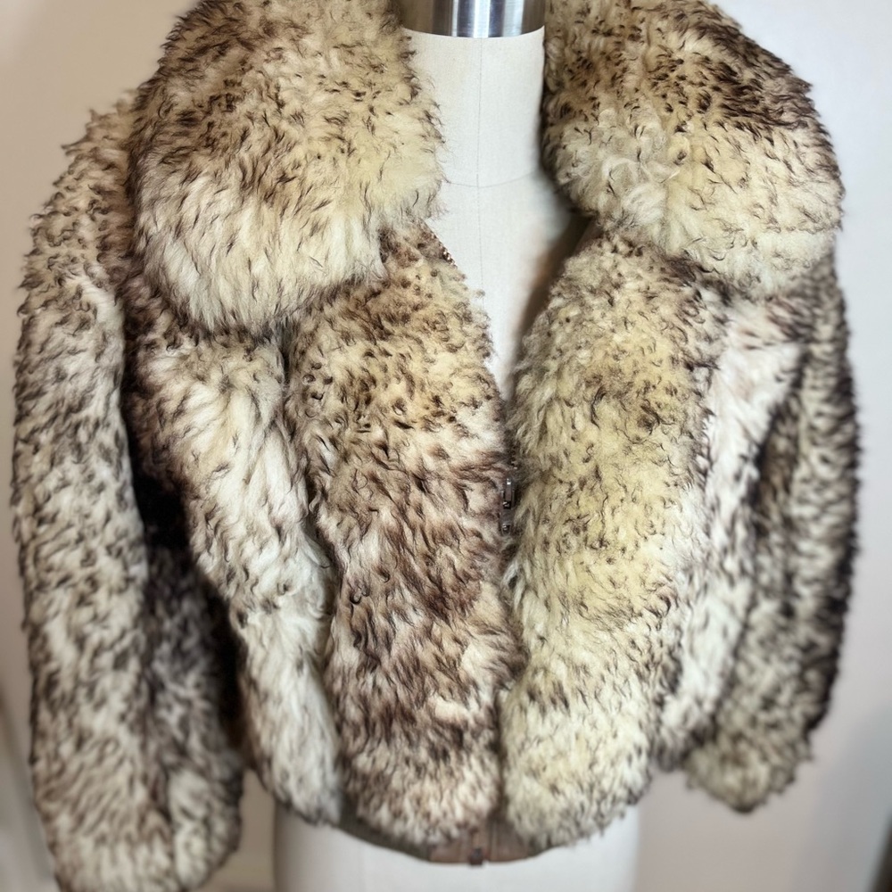 Vintage Women's (Child’s Large) Premium Lamb Fur Bomber USA Made 1960s - SOLD
